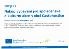 nákup vybavení- publicita